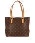 Cabas Piano Tote, &pound;850, Handbags, Brown, Coated Canvas, Front view
